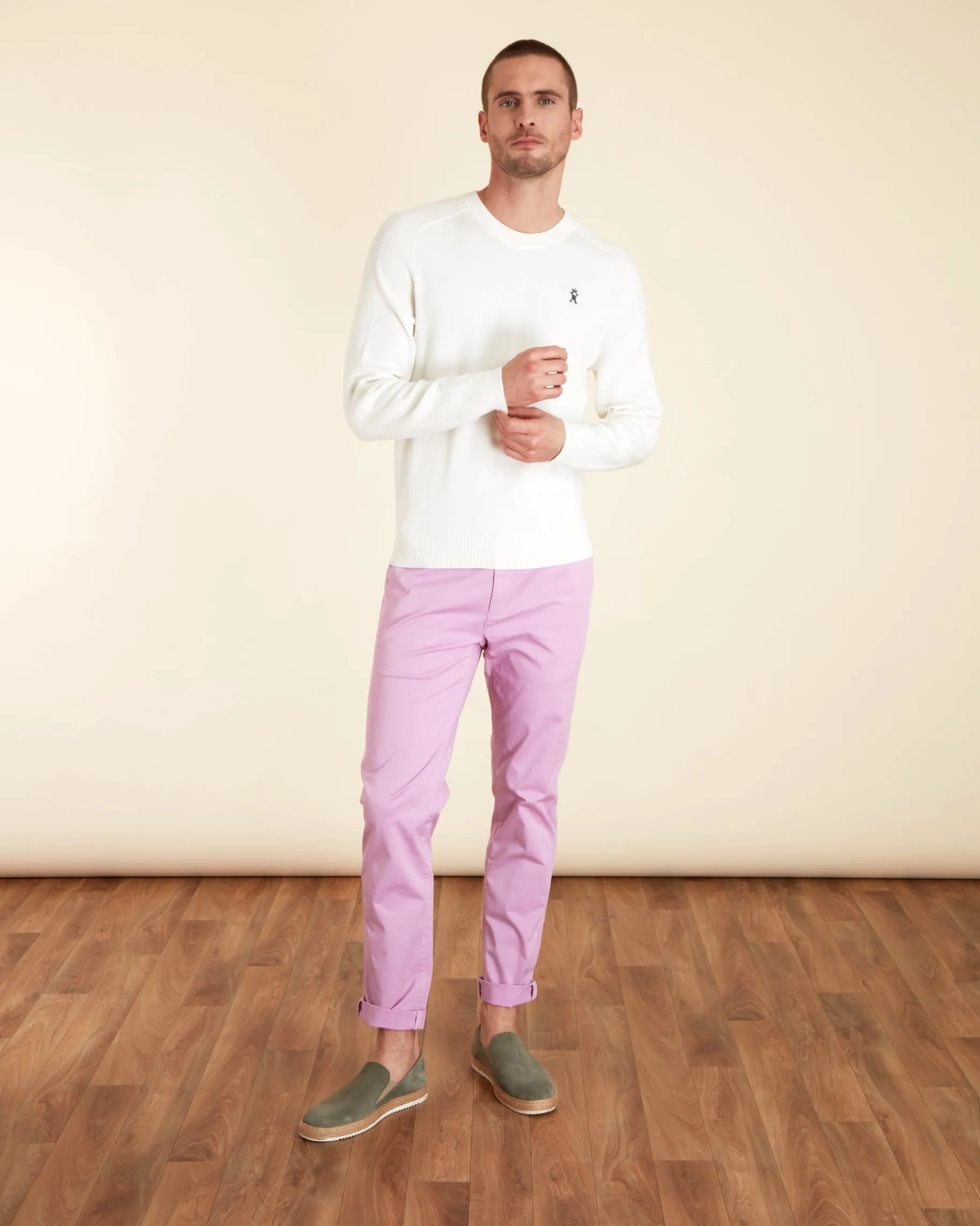 Homme Vicomte A Pulls^Pull Klemo à Col Rond