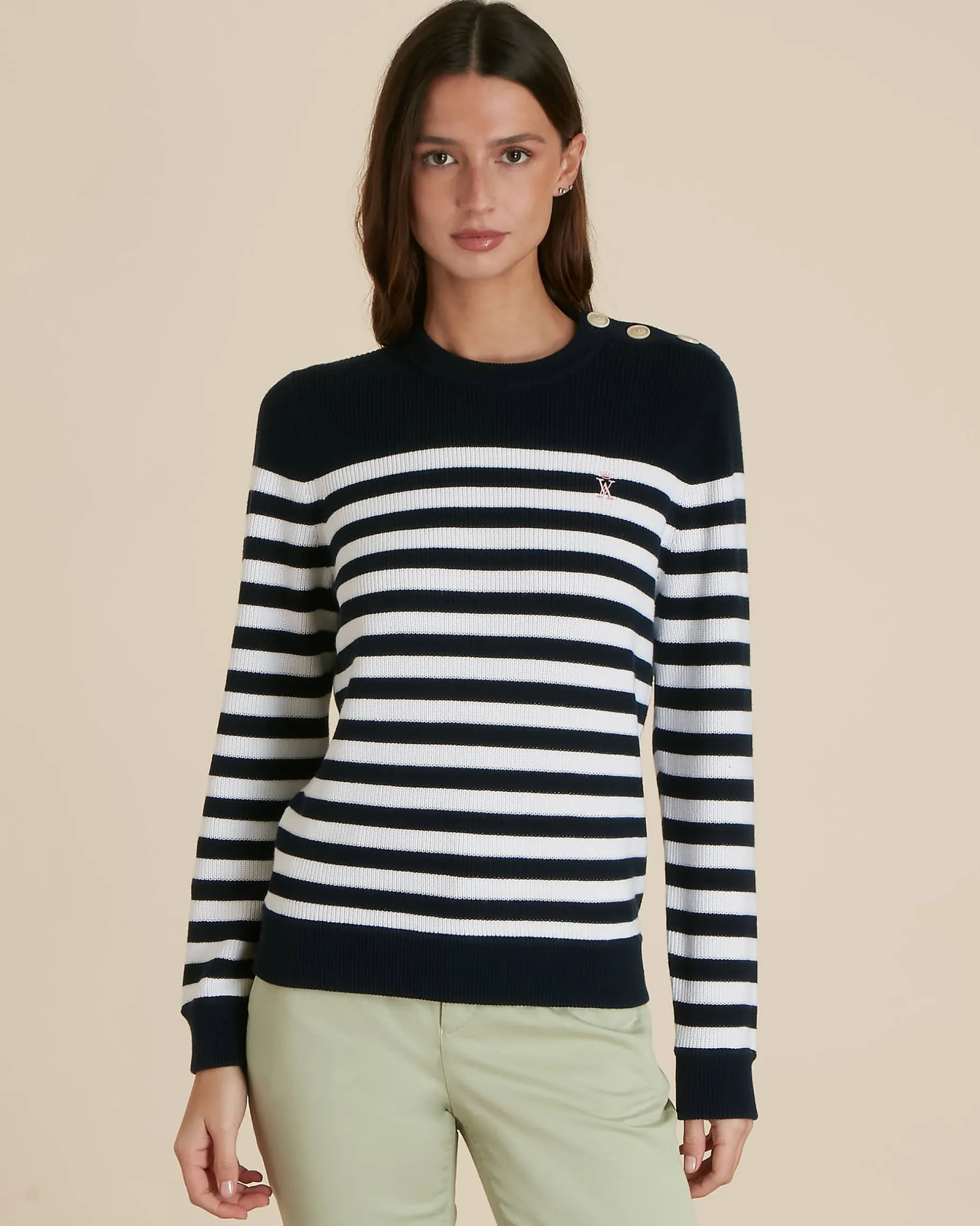 Femme Vicomte A Pulls & Sweats^Pull Marinière Col Rond