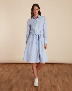 Femme Vicomte A Robes & Pantalons^Robe à rayures avec lien