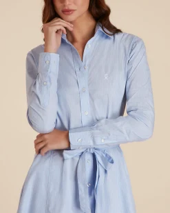 Femme Vicomte A Robes & Pantalons^Robe à rayures avec lien