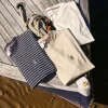 Homme Vicomte A T-Shirts^T-shirt Col Rond à Rayures