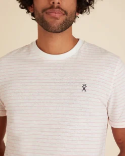 Homme Vicomte A T-Shirts^T-shirt Col Rond à Rayures