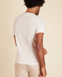 Homme Vicomte A T-Shirts^T-shirt Col Rond à Rayures