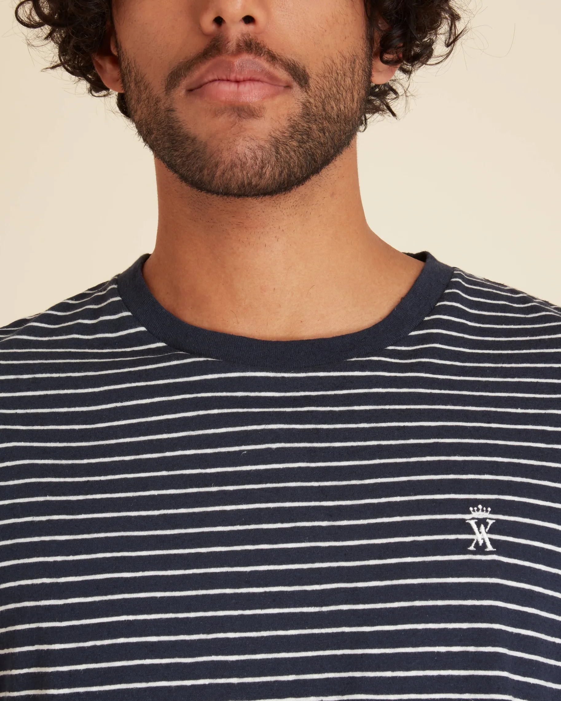 Homme Vicomte A T-Shirts^T-shirt Col Rond à Rayures