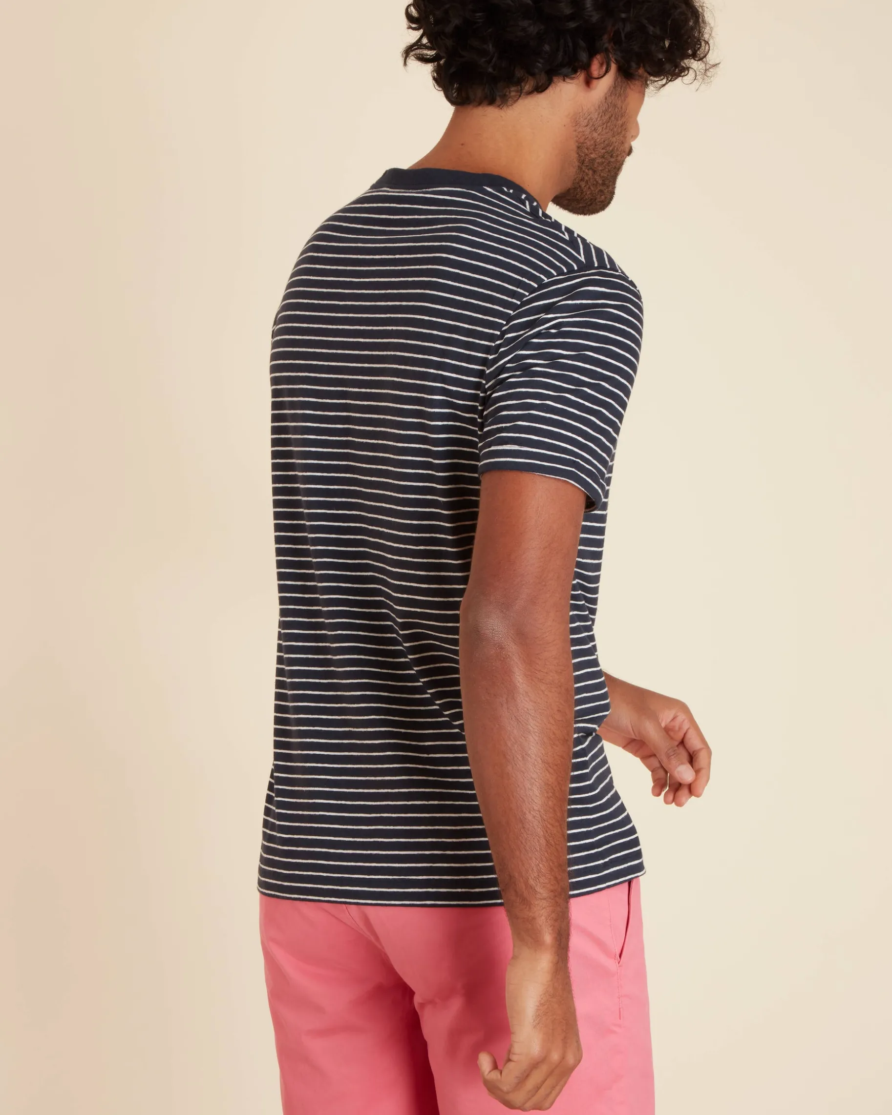 Homme Vicomte A T-Shirts^T-shirt Col Rond à Rayures