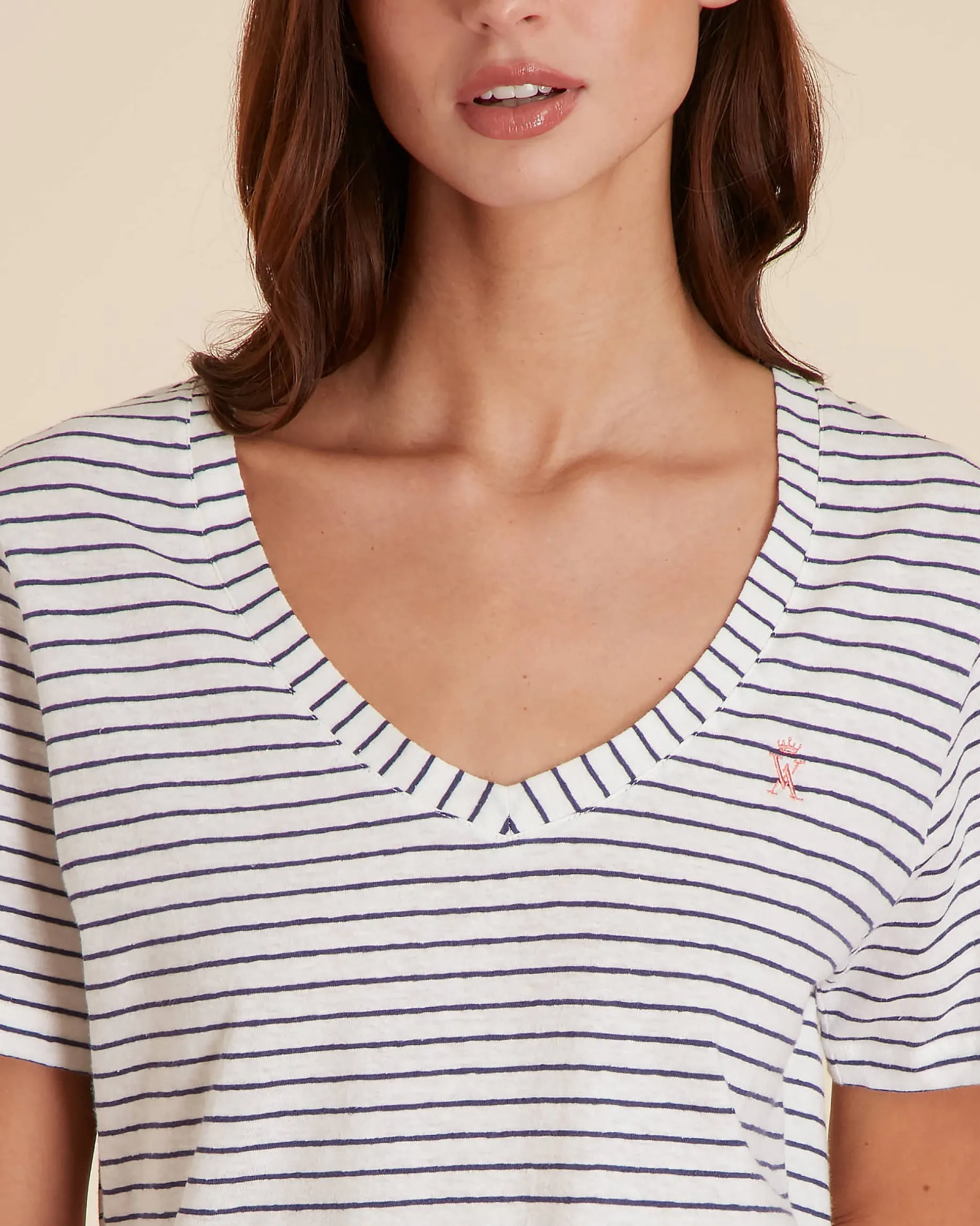 Femme Vicomte A Polos & T-Shirts^T-shirt Col V