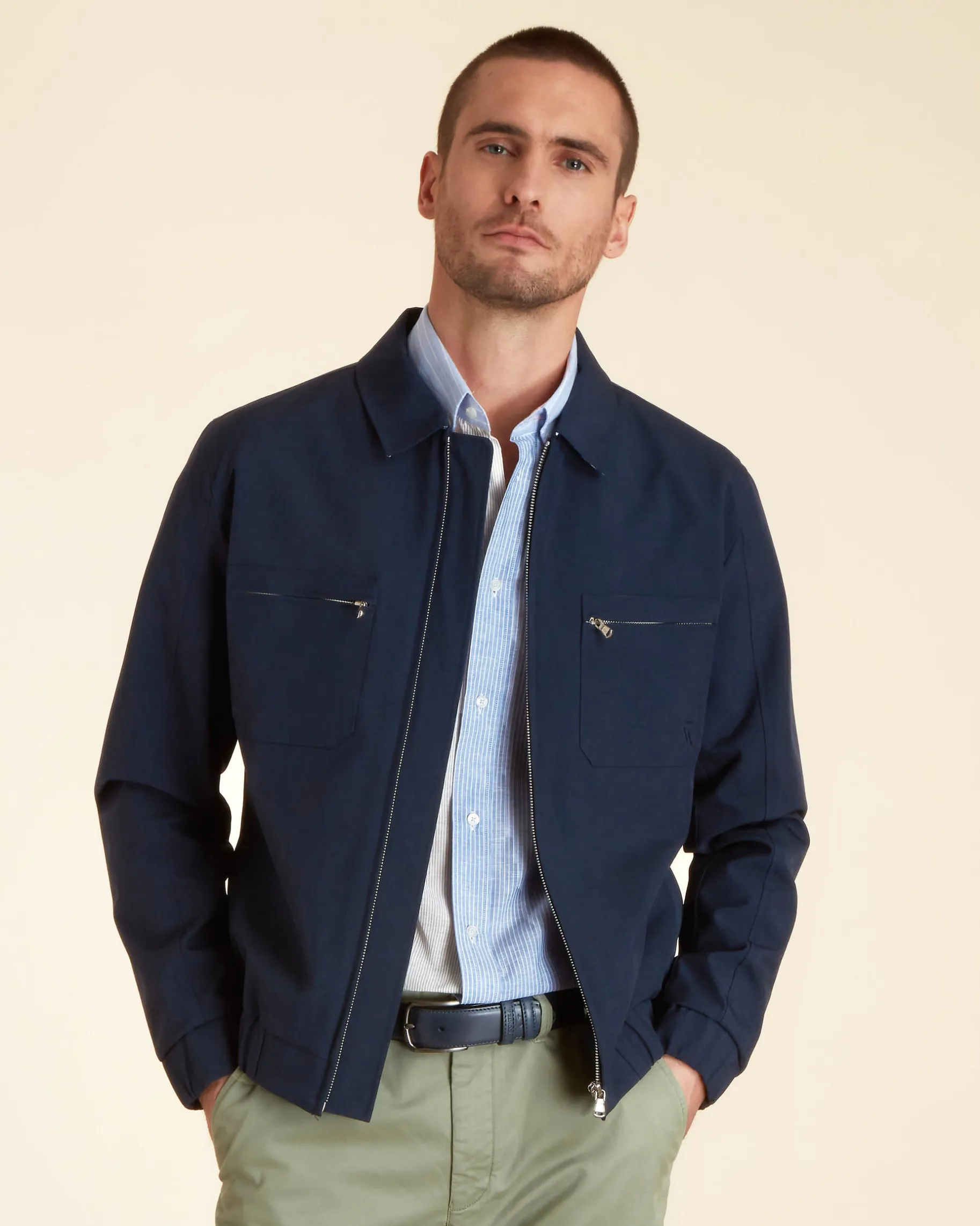 Homme Vicomte A Manteaux & Vestes^Veste confort Zippé